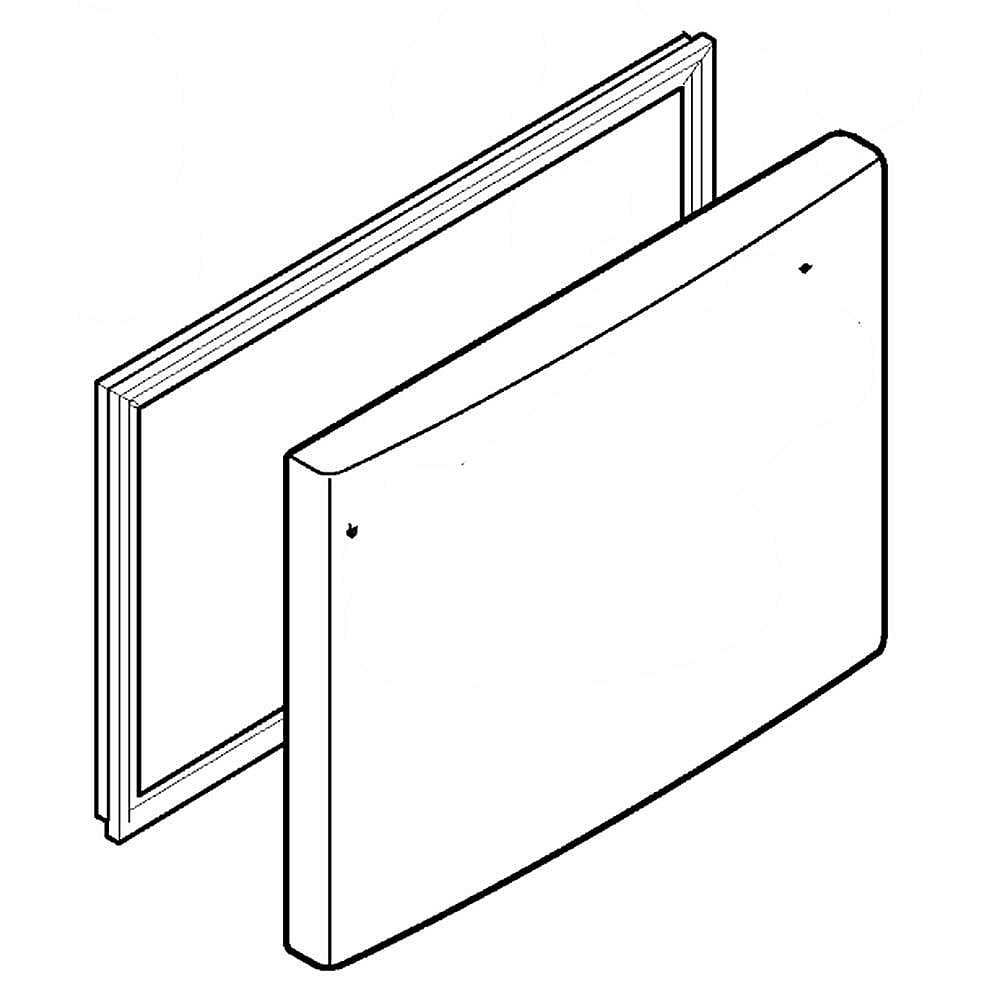 Photo of LG Part #add73995821, Refrigerator Freezer Door Assembly | 40.20 x 30.40 x 9.20 from Repair Parts Direct
