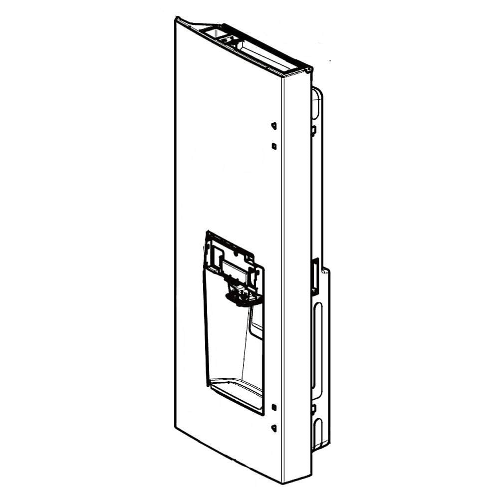 Photo of LG Part #add73996078, Refrigerator Door Assembly, Left | 47.63 x 23.53 x 14.16 from Repair Parts Direct