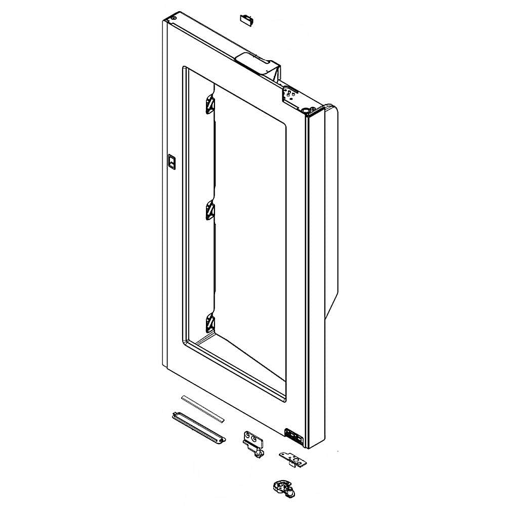 Part #add74236314, Refrigerator Convenience Door Inner Frame Assembly / 41.00 x 30.00 x 9.91