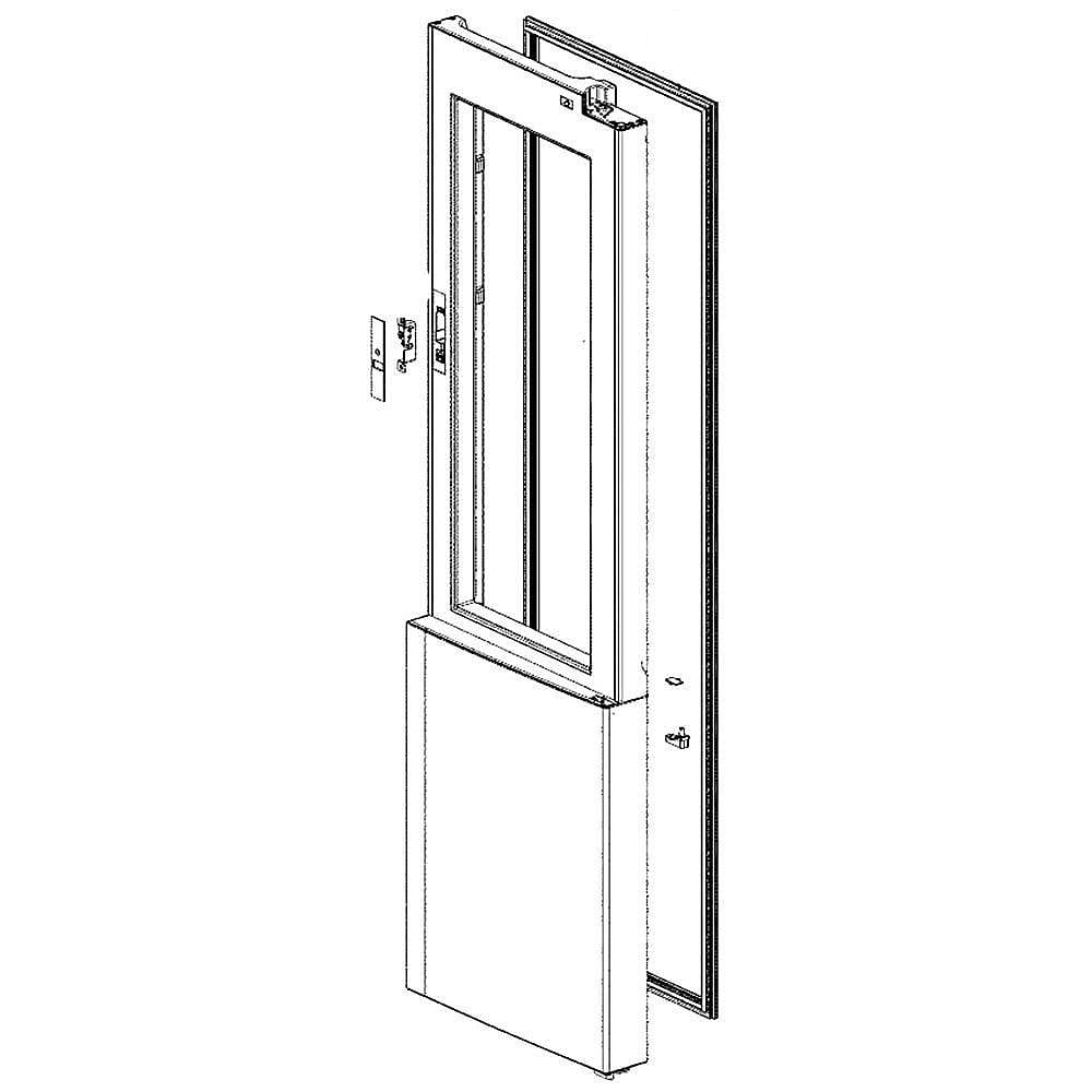 Part #add74296518, Lg Refrigerator Convenience Door Inner Frame