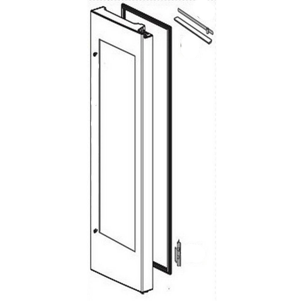 Part #add74296715, Refrigerator Convenience Door Outer Panel Assembly / 44.68 x 24.08 x 6.96
