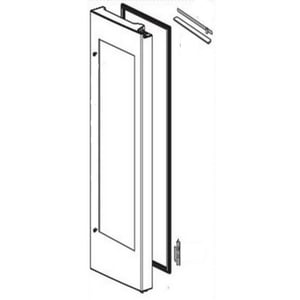 Refrigerator Convenience Door Outer Panel Assembly ADD74296715