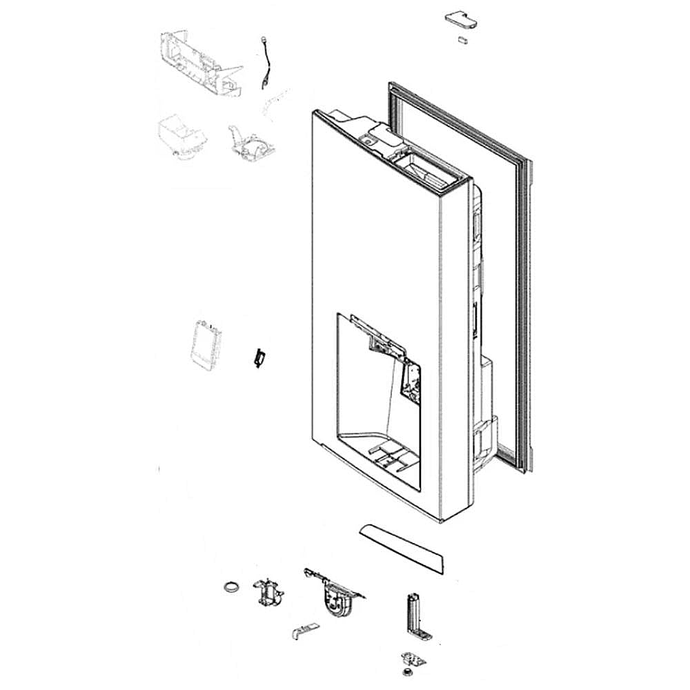 Part #add74415831, Lg Refrigerator Door Assembly, Left
