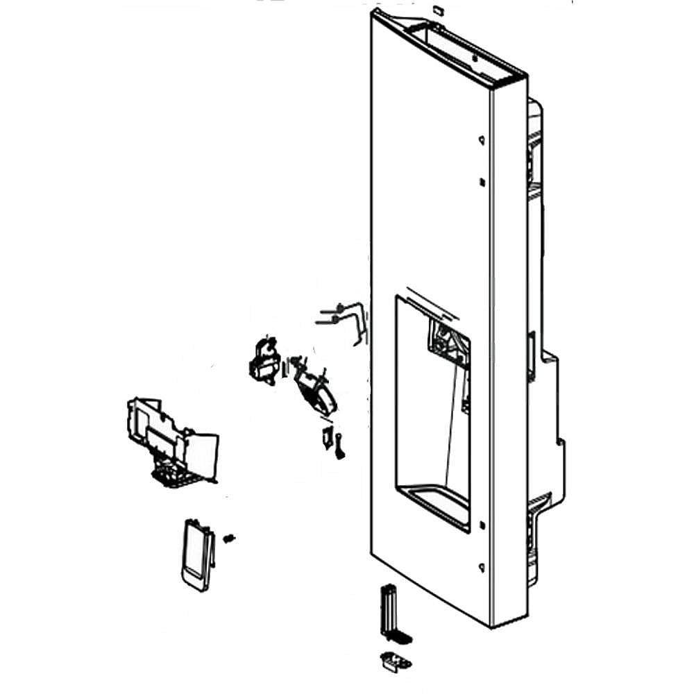 Photo of LG Part #add76155805, Refrigerator Door Assembly | 47.66 x 23.38 x 14.53 from Repair Parts Direct