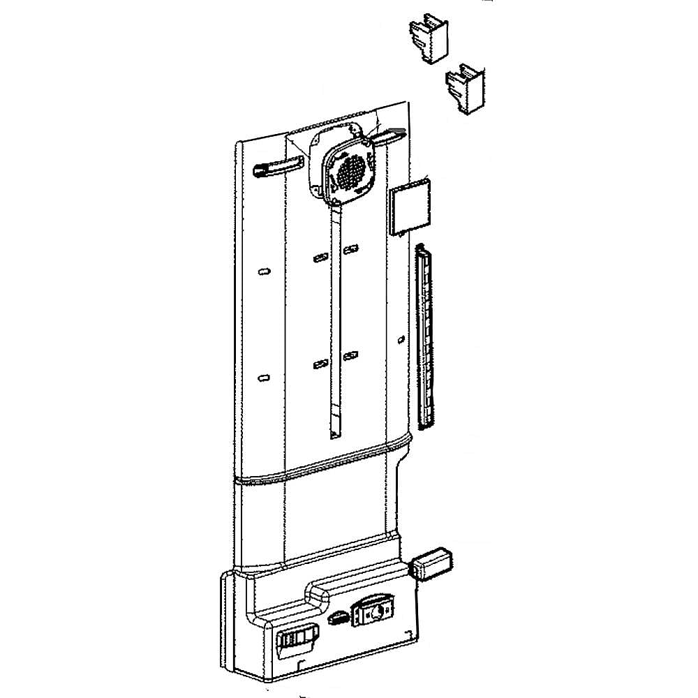 Part #adj73252223, Refrigerator Air Duct And Cover Assembly (Replaces Adj73252219) / 39.00 x 15.50 x 5.00