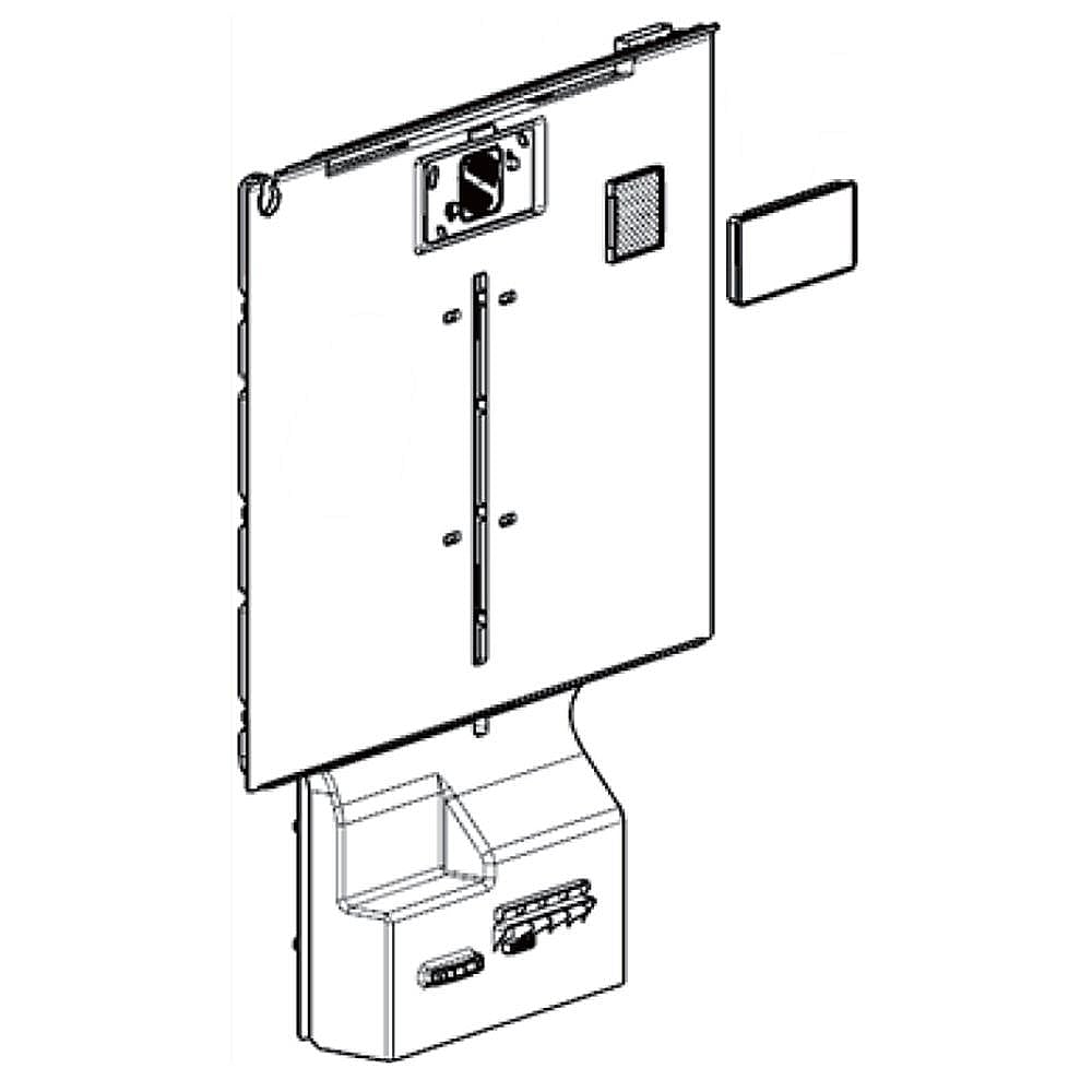 LG Part #adj74812515, Refrigerator Air Duct And Cover Assembly | 38.48 x 31.98 x 8.53