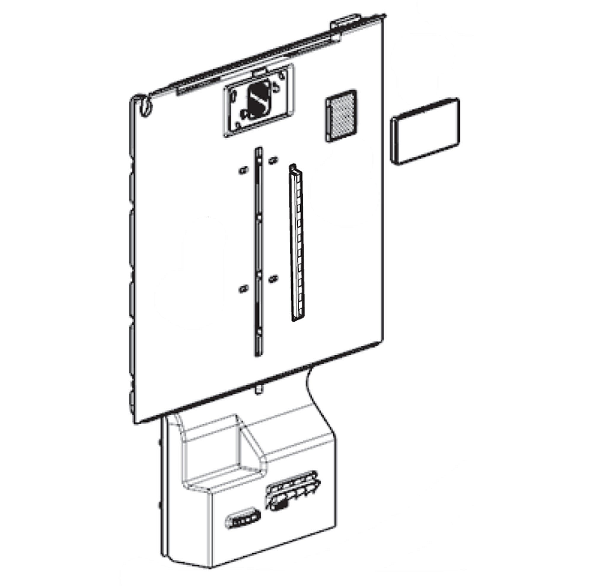 Part #adj74812517, Refrigerator Air Duct And Cover Assembly / 38.67 x 32.57 x 8.76