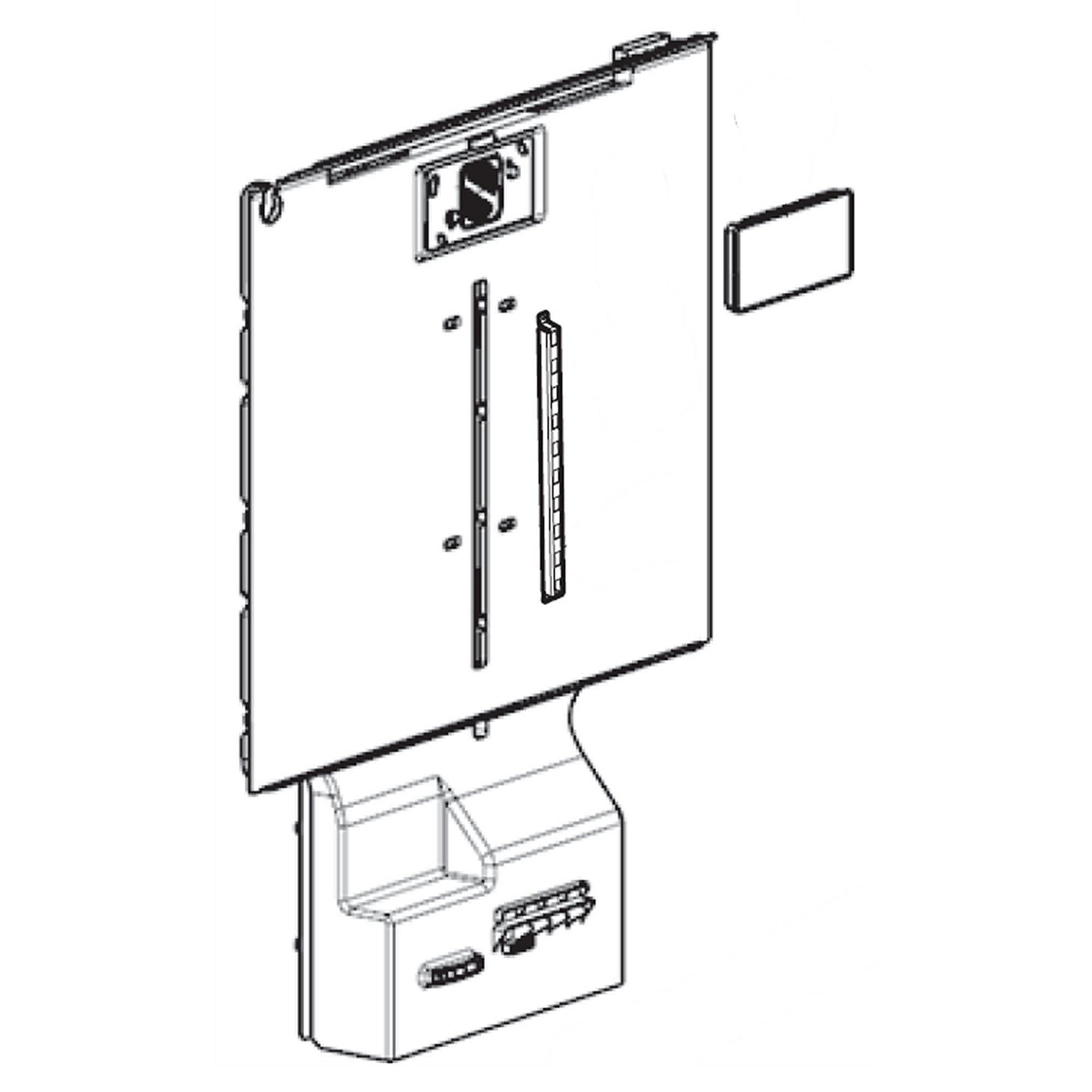Part #adj74812524, Refrigerator Air Duct And Cover Assembly / 36.00 x 32.25 x 8.60