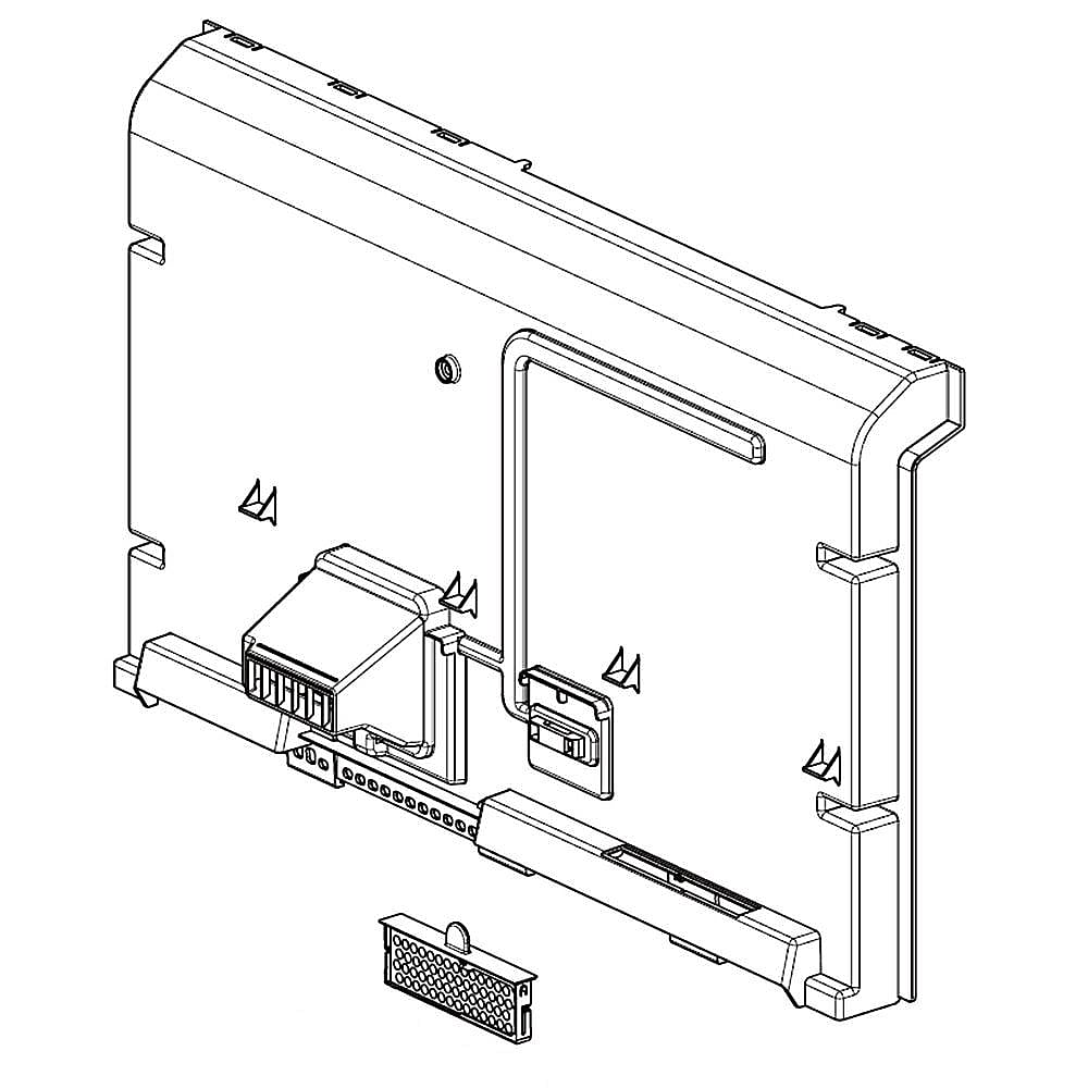 Part #adj75352201, Duct Assembly, connector / 30.78 x 18.44 x 9.22