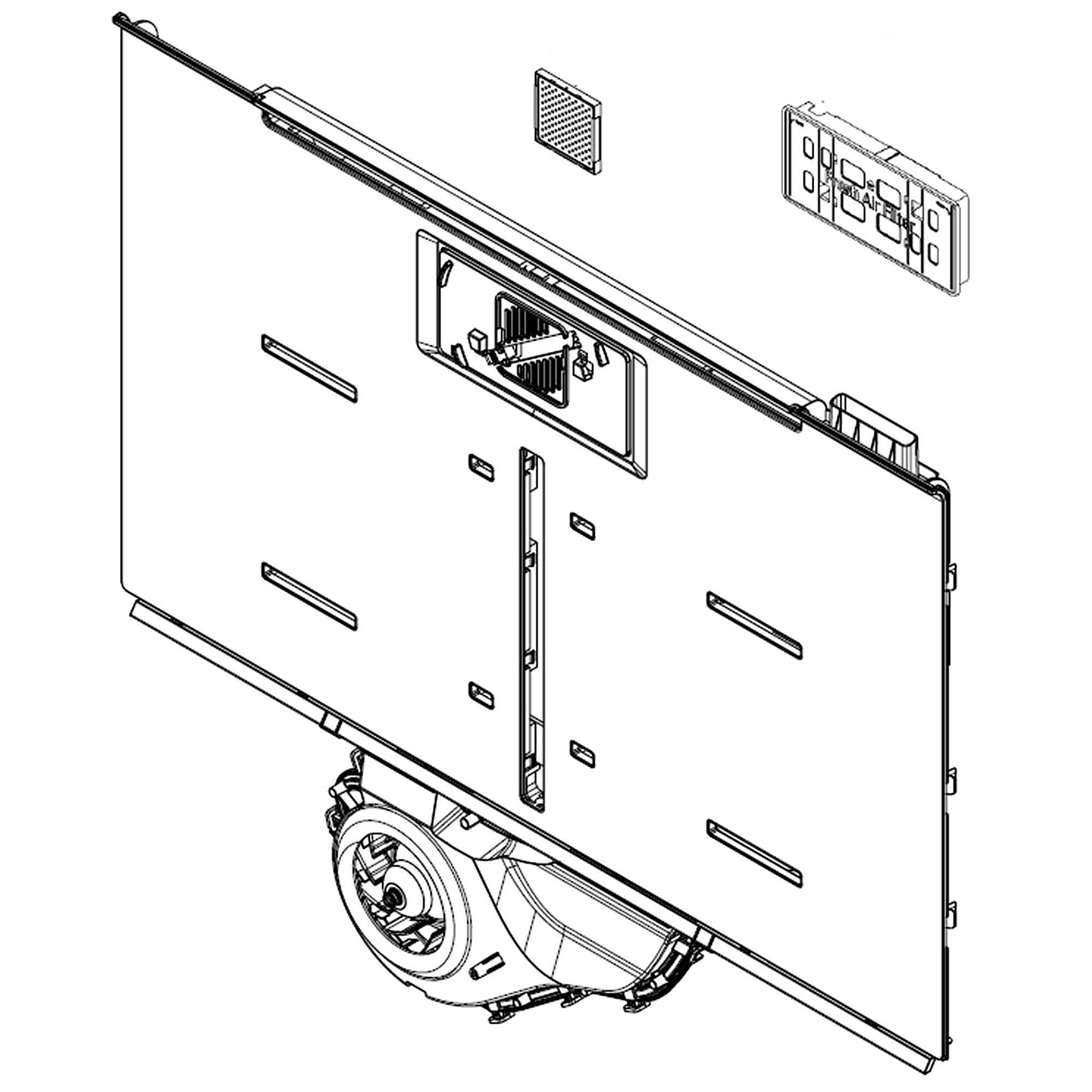 Photo of LG Part #adj75472601, Ducst Assy | 38.04 x 31.85 x 8.70 from Repair Parts Direct