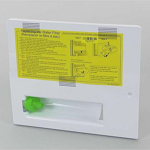 Part #adq73913310, Refrigerator Water Reservoir And Filter Head Assembly / 17.54 x 14.73 x 8.35