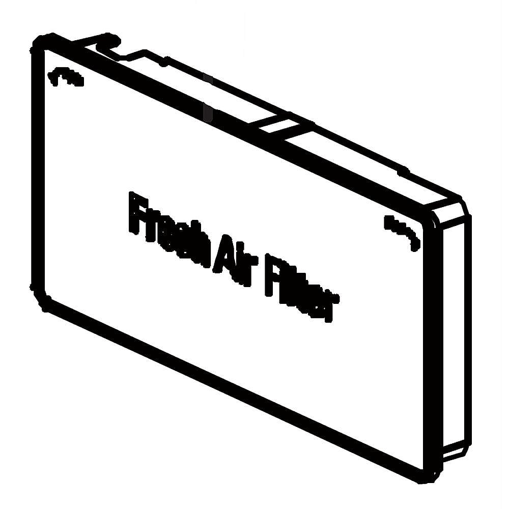 Part #adq75493303, Refrigerator Air Filter Cover / 13.00 x 11.33 x 3.67