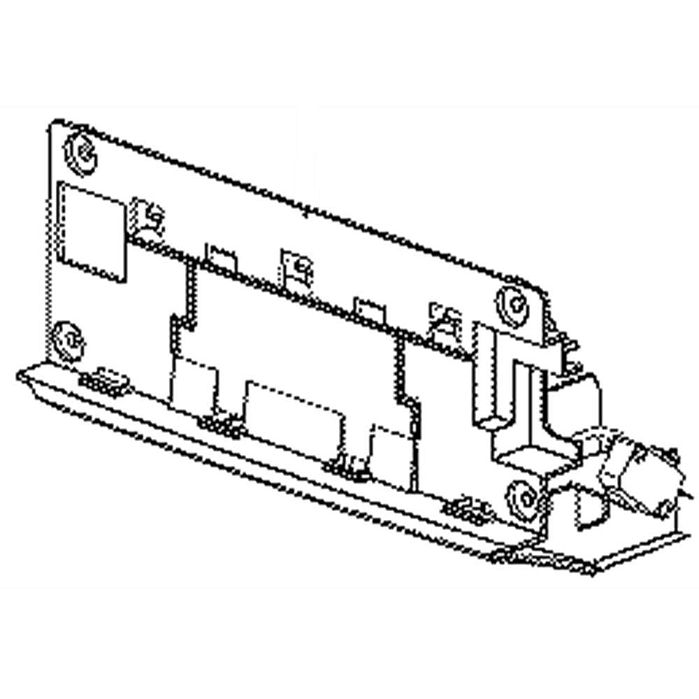 Part #adw73269904, Kenmore Refrigerator Dispenser Ice Chute Funnel / 13.00 x 8.00 x 8.00