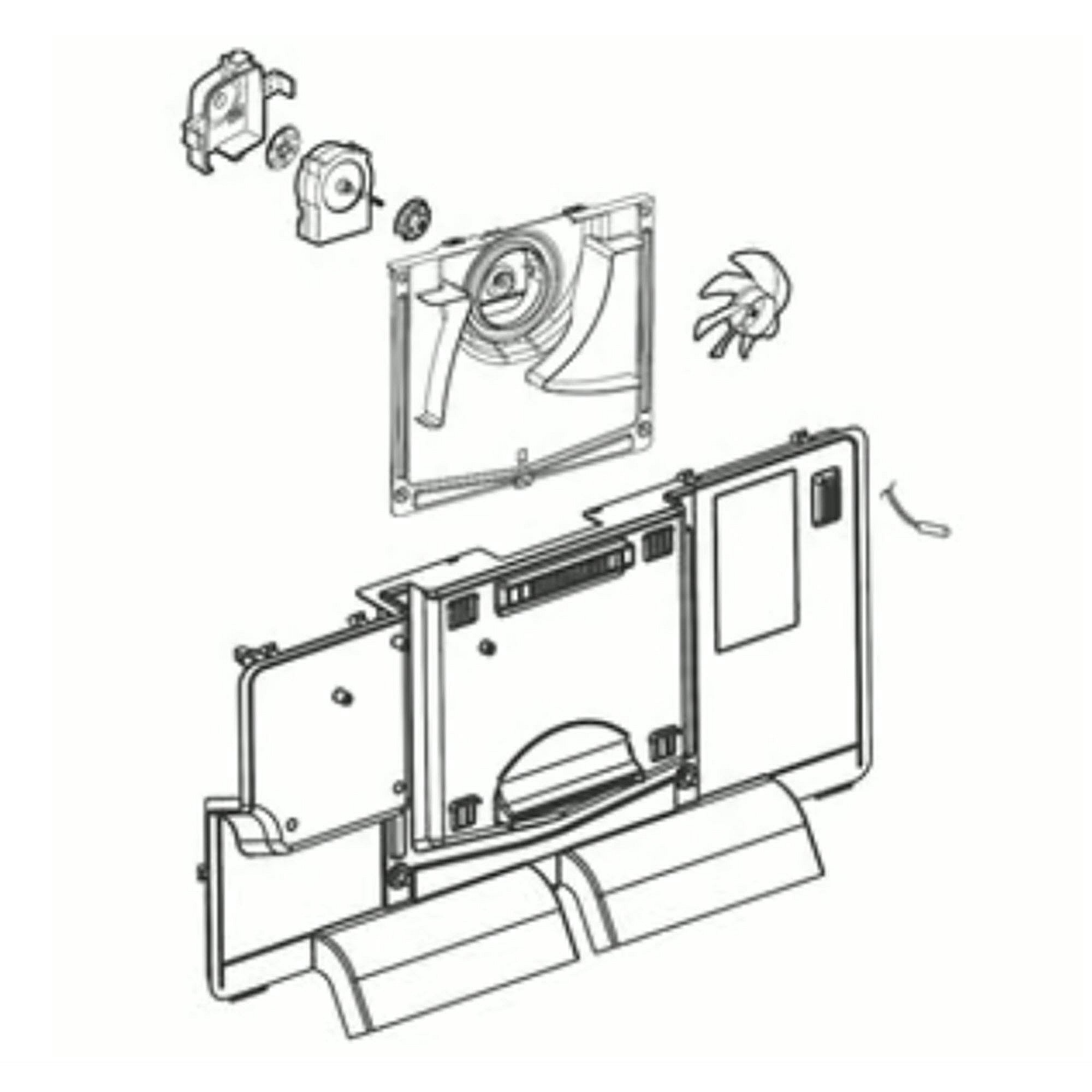 Part #aeb73764515, Refrigerator Freezer Evaporator Cover And Fan Assembly / 39.00 x 19.29 x 10.43