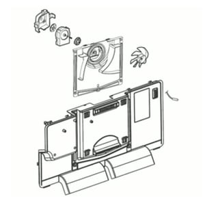 Refrigerator Freezer Evaporator Cover And Fan Assembly AEB73764515