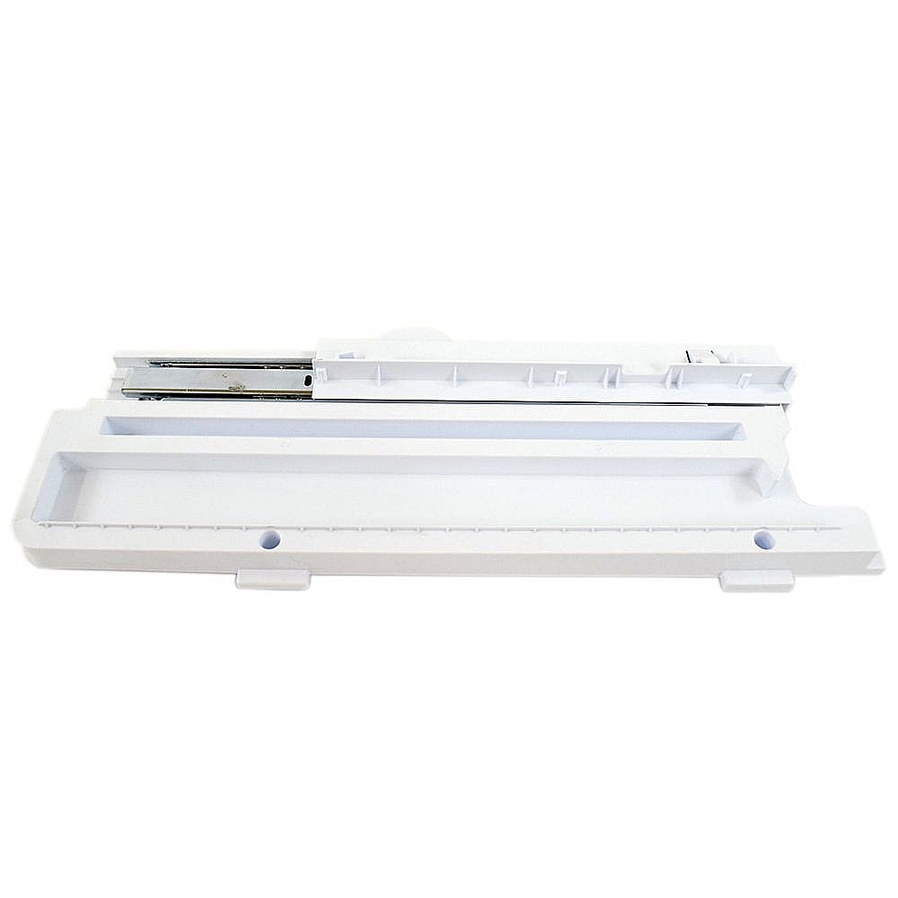 Part #aec73697602, Kenmore Refrigerator Freezer Tray Slide Rail Assembly, Right / 21.10 x 8.90 x 2.20