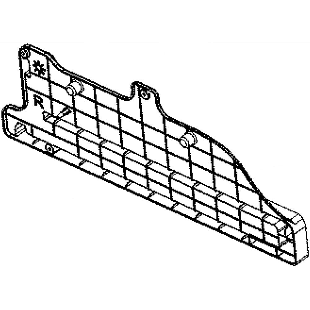 Part #aec73877701, Lg Refrigerator Freezer Drawer Slide Rail Assembly / 26.45 x 17.18 x 8.27