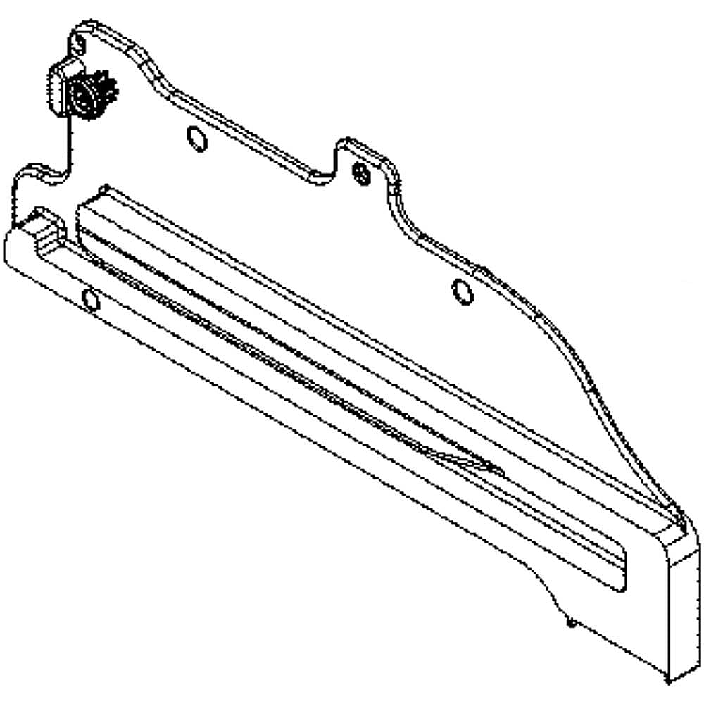Part #aec73877702, Lg Refrigerator Freezer Drawer Slide Rail Assembly / 27.13 x 14.75 x 7.50