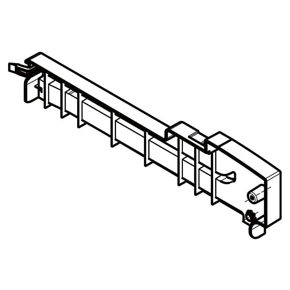 Part #aec74897823, Refrigerator Deli Drawer Slide Rail, Left