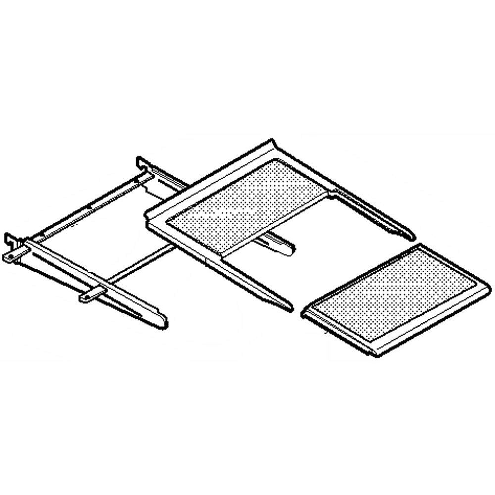Photo of GE Part #aht36706712, Refrigerator Shelf Assembly from Repair Parts Direct