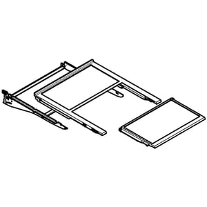 LG ripiano in vetro completo incl. profili (bordi) frigorifero AHT74894101