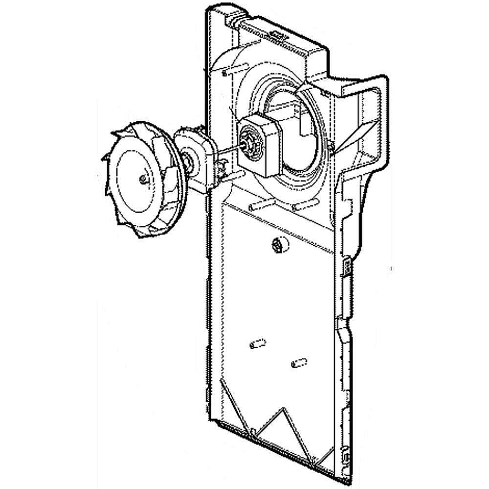 Part #ahv72989809, Freezer Shroud Assembly