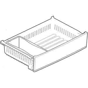 Refrigerator Freezer Drawer Assembly, Upper (replaces Ajp72909706, Ajp72909807) AJP72909810