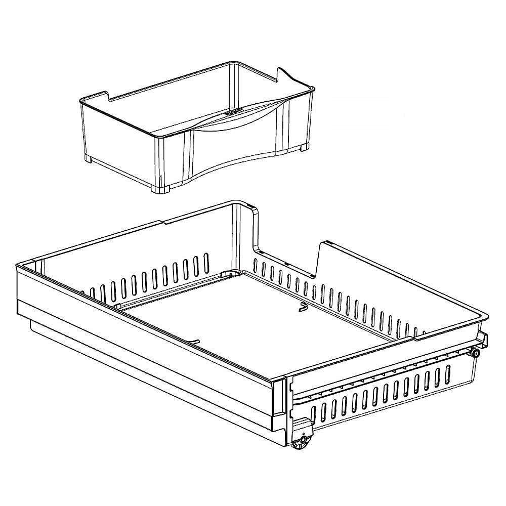 Part #ajp73334625, Tray Assembly, drawer