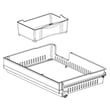 Tray Assembly,drawer for Kenmore Elite 79575077910 - Part AJP73334625