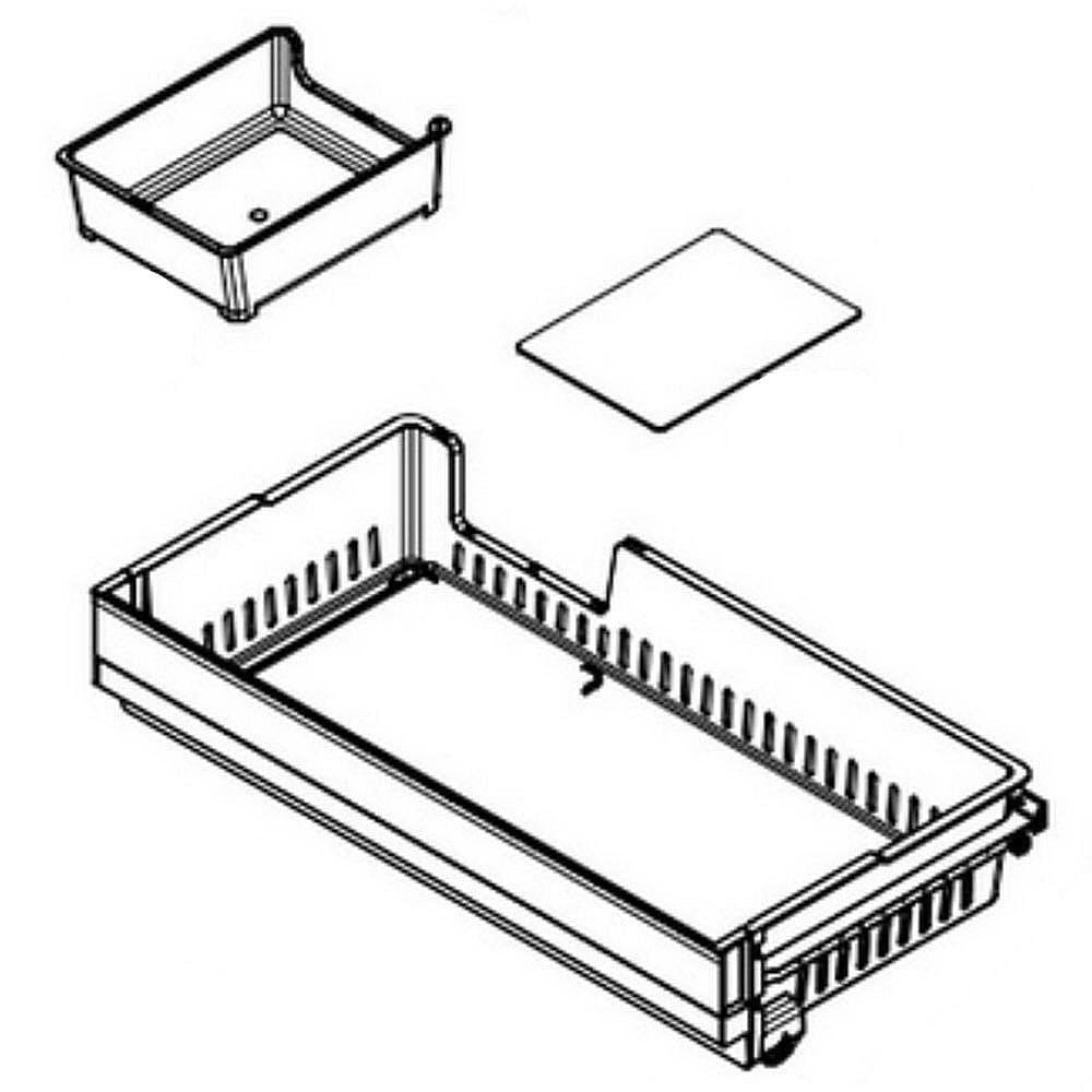 Part #ajp73334629, Lg Refrigerator Freezer Tray Assembly
