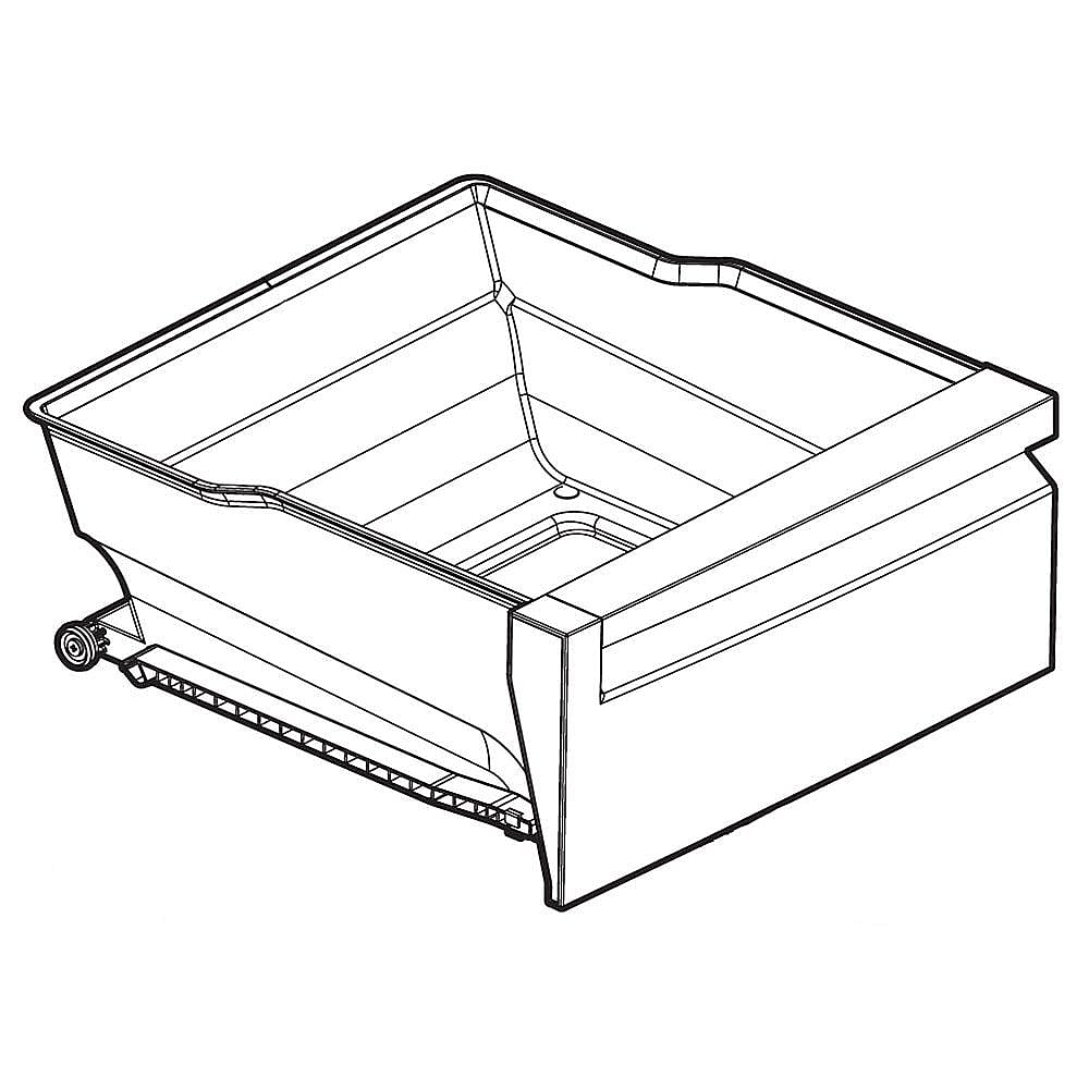 Kenmore Elite Part #ajp73374613, Refrigerator Crisper Drawer | 26.00 x 21.00 x 15.00