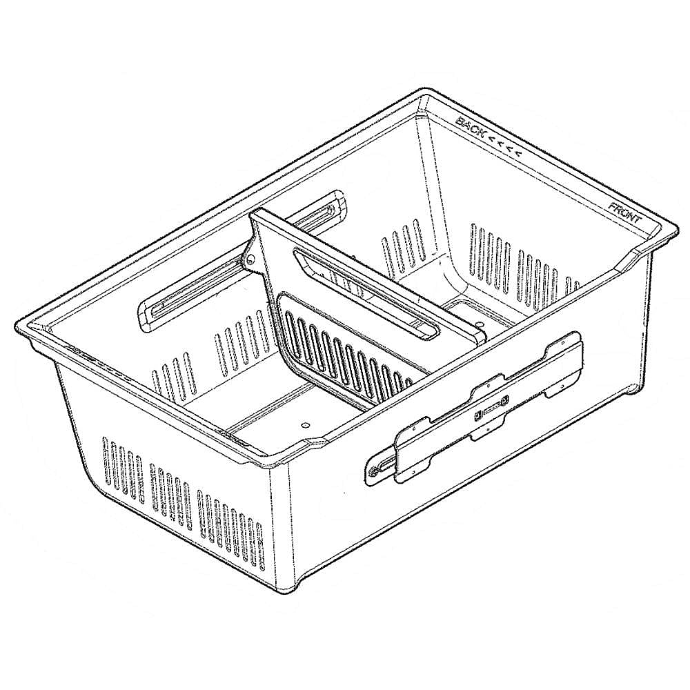 Part #ajp73576102, Drawer Tray Assembly