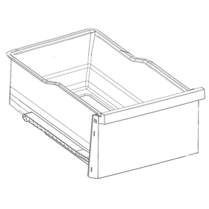 Refrigerator Crisper Drawer, Right AJP73596401