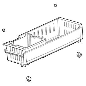 Refrigerator Freezer Tray Assembly AJP73894607