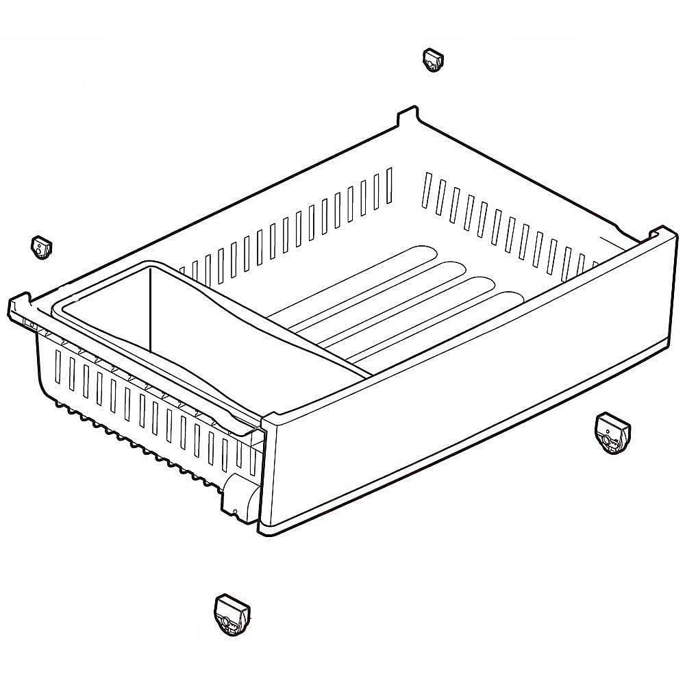 Part #ajp75234908, Refrigerator Freezer Tray, Upper (Replaces Ajp73574514, Ajp75234901) / 39.40 x 31.40 x 11.80