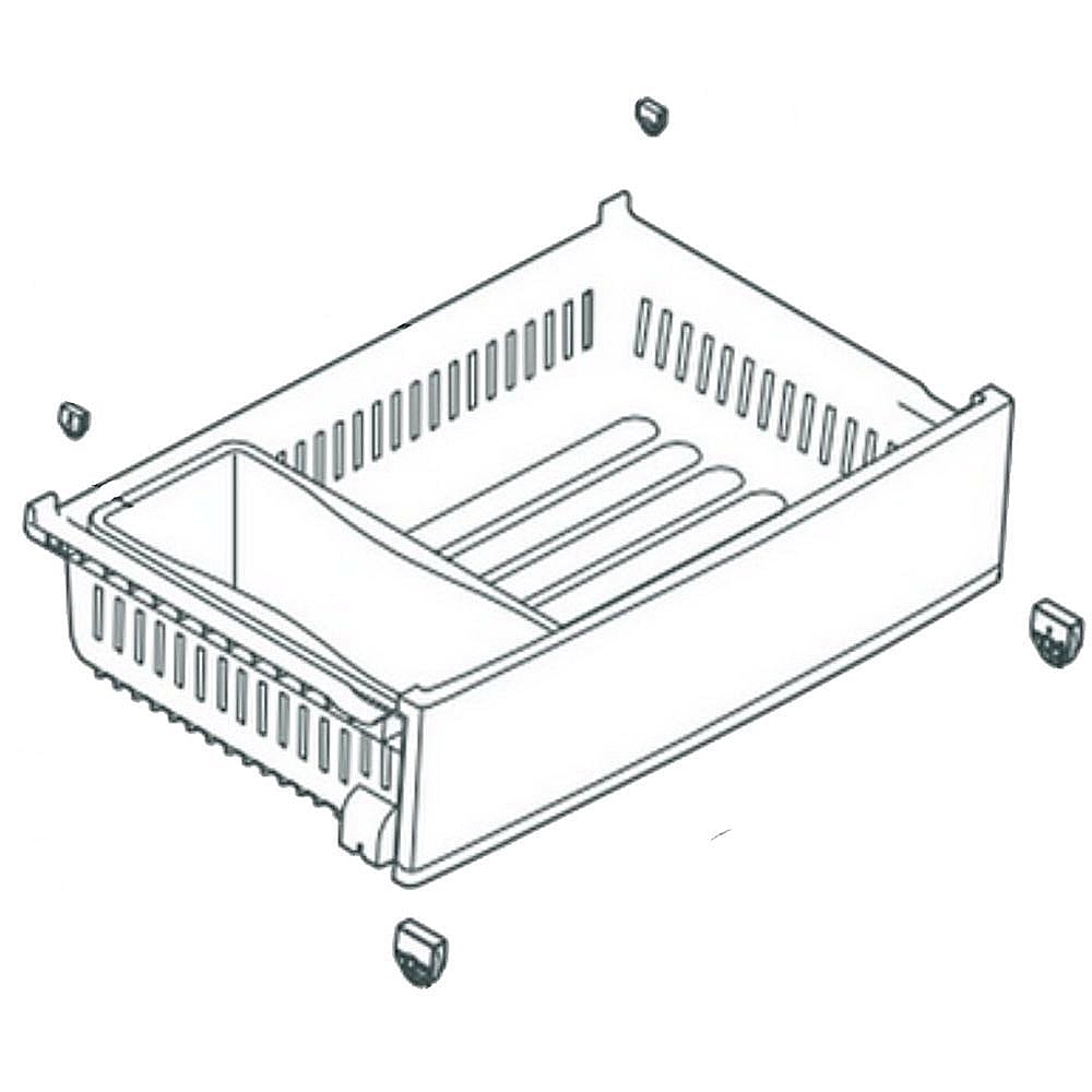 Part #ajp75234921, Refrigerator Freezer Tray Assembly / 34.17 x 21.00 x 14.07