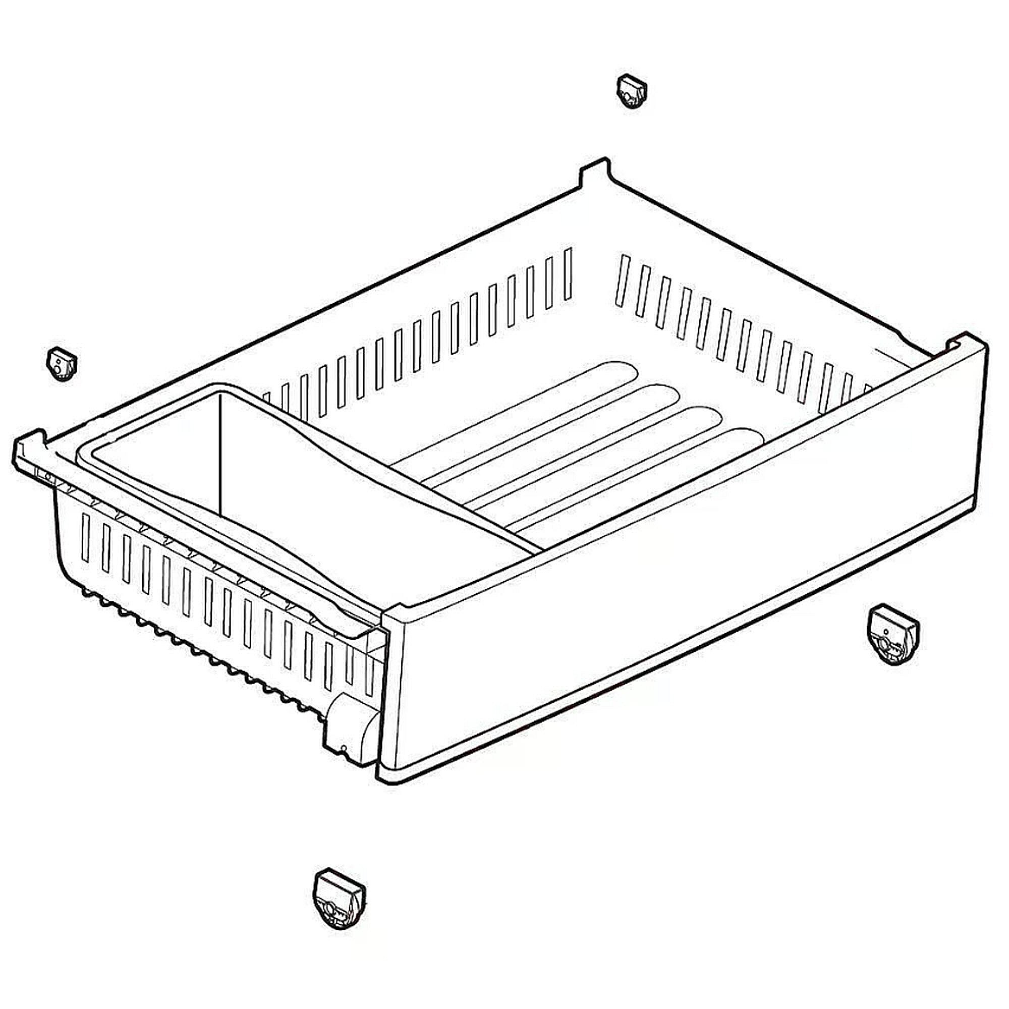 Part #ajp75234925, Refrigerator Freezer Tray Assembly, Upper