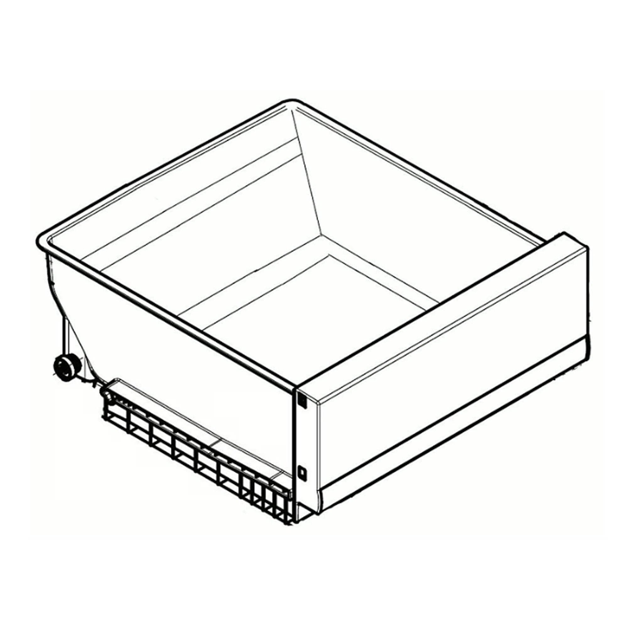 Part #ajp75235017, Refrigerator Crisper Drawer, Left (Replaces Ajp75235005, Ajp75235002)