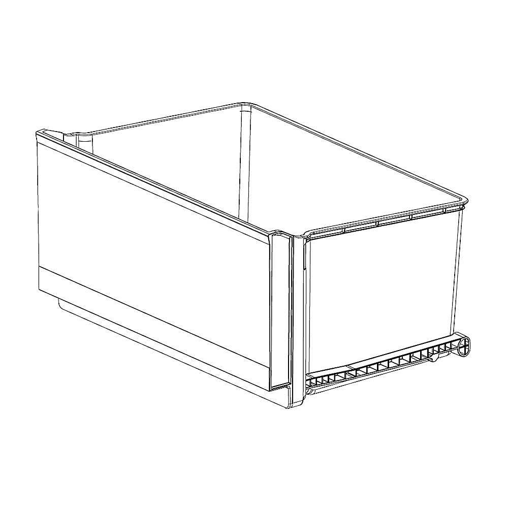 Part #ajp76401605, Refrigerator Crisper Drawer, Upper