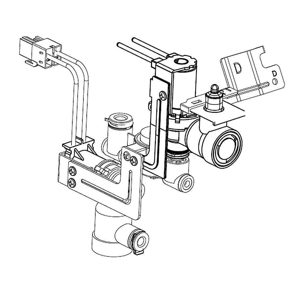 Part #aju75632520, Refrigerator Water Inlet Valve