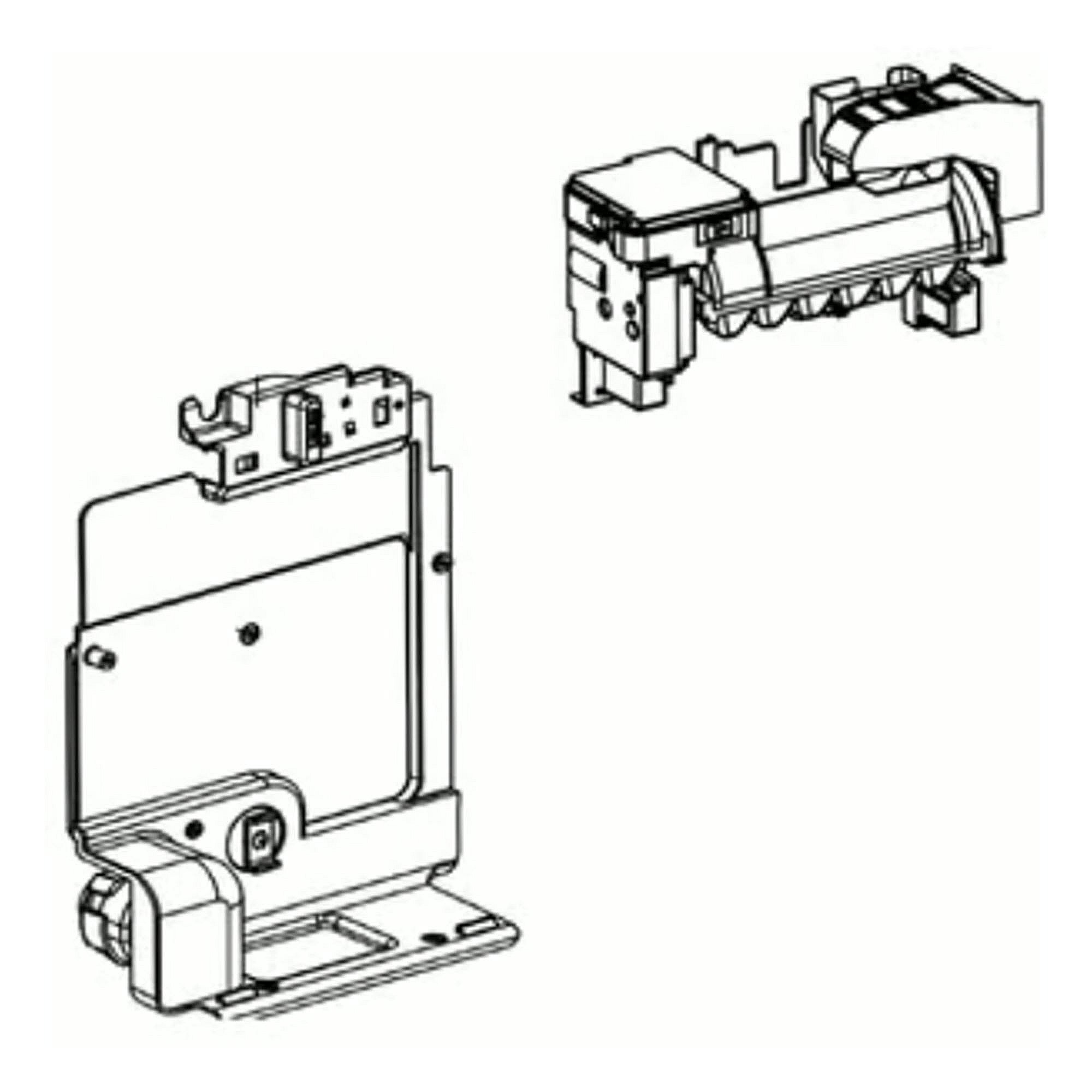 Part #eau60783851, Refrigerator Ice Maker And Auger Motor Assembly / 24.03 x 17.87 x 10.45