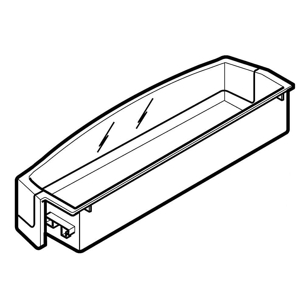 Kenmore Elite Part #man39723202, Refrigerator Door Bin Window
