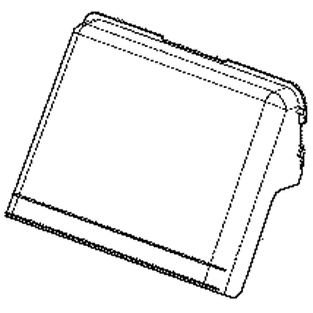 Part #mck63310103, Refrigerator Duct Cover / 17.00 x 13.00 x 9.00