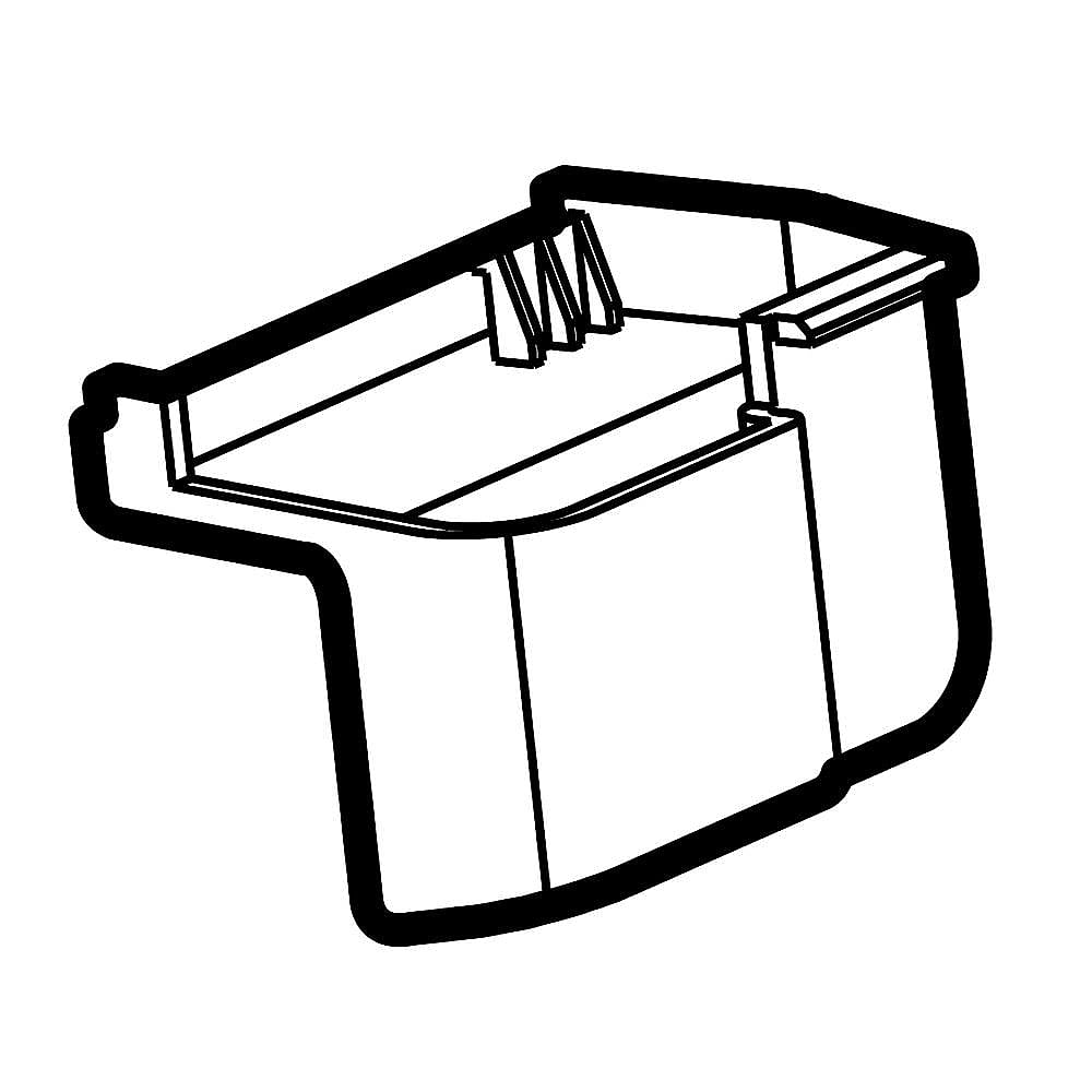 Part #mck66593601, Refrigerator Ice Bank Door Hinge Cover (Replaces Mck66593602)