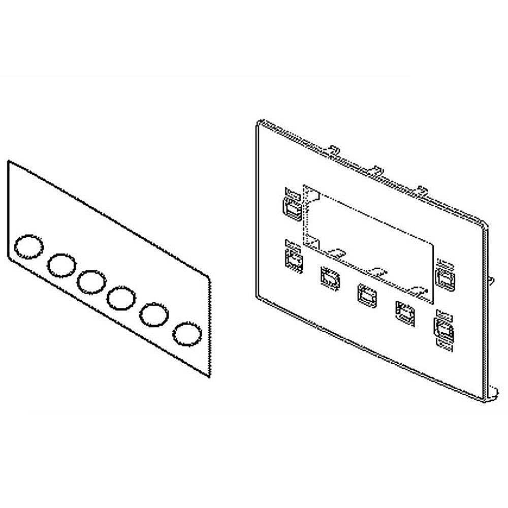 Part #mck68166201, Kenmore Refrigerator Dispenser Control Cover