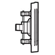 Refrigerator Ice Bank Door Handle for Kenmore Elite 79578502804 - Part MEB49049003