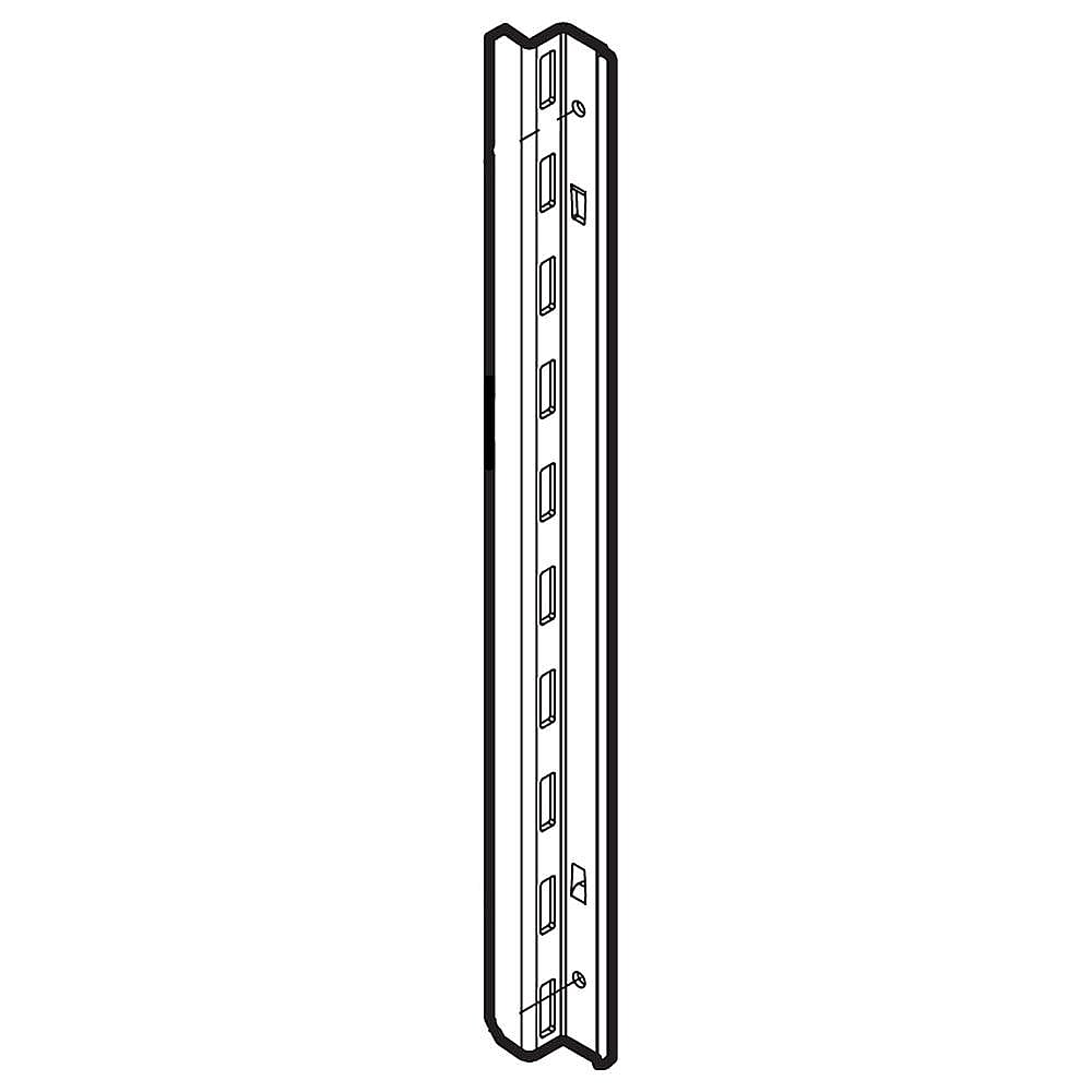 Part #meg62685801, Refrigerator Shelf Bracket / 1.45 x 14.40 x 0.65