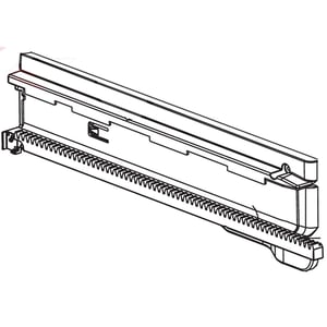 Refrigerator Freezer Drawer Slide Rail Assembly, Right MEG63342801