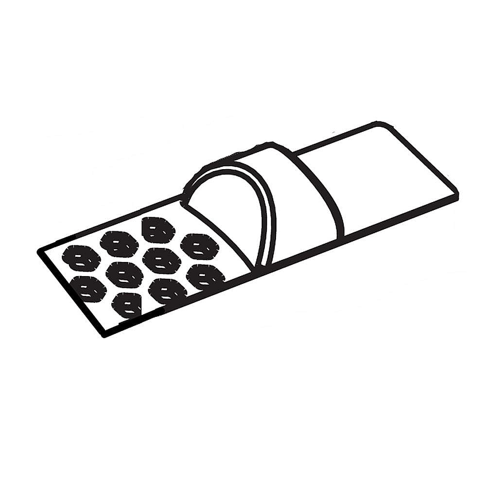 Part #mey62794201, Refrigerator Crisper Drawer Humidity Control Slide / 8.00 x 7.00 x 7.00