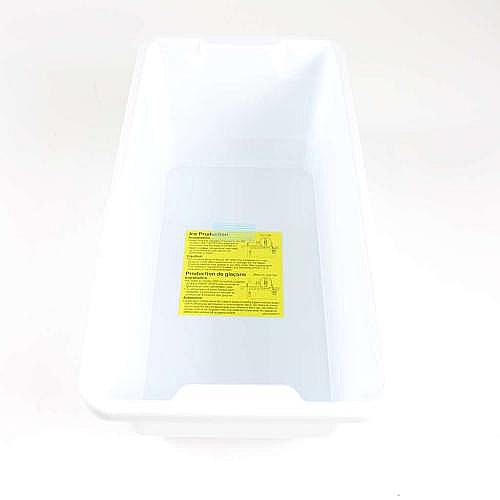 Part #mjs62873301, Refrigerator Freezer Drawer Bin / 18.43 x 14.29 x 18.14